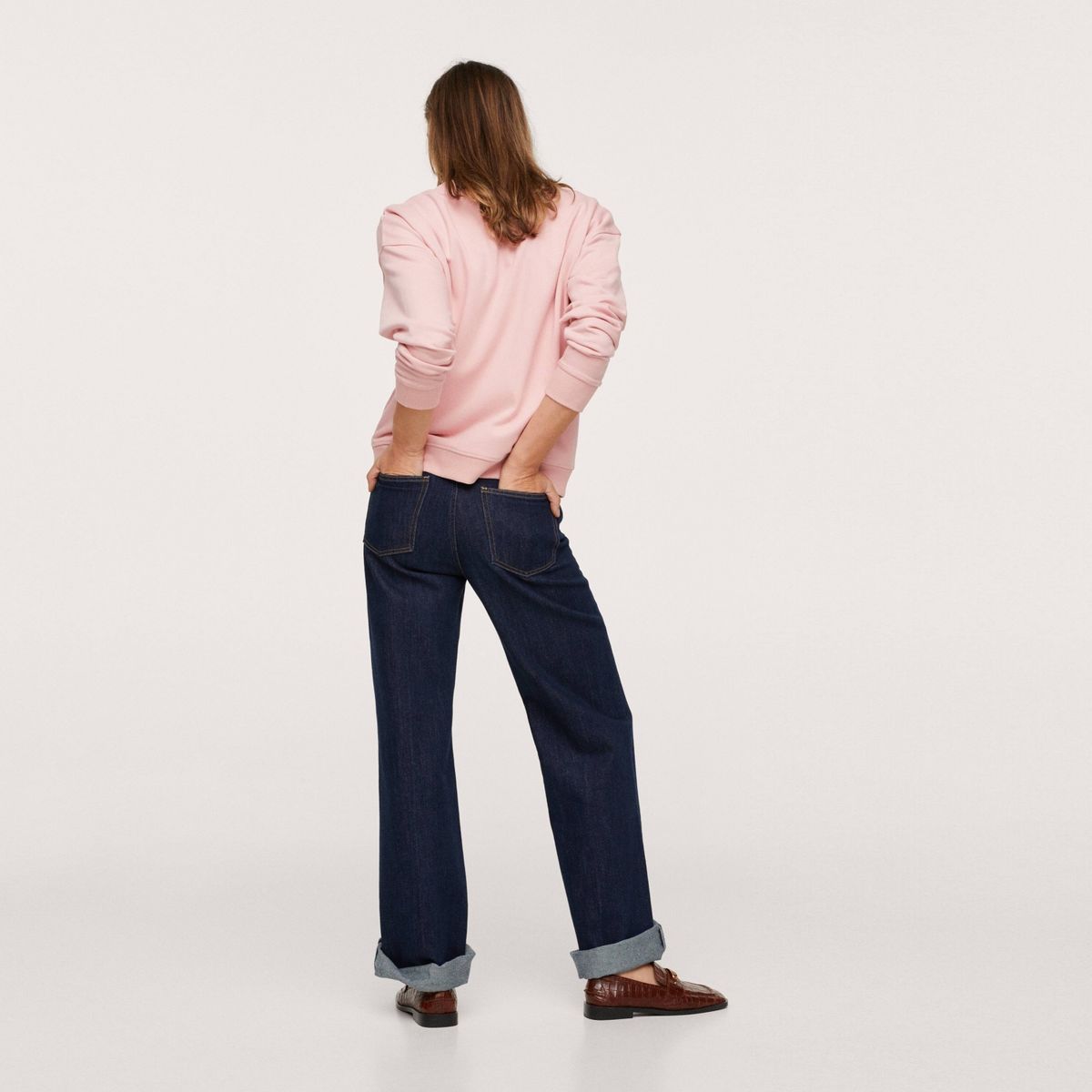 MANGO - Mango Polerón Mangologo Mujer