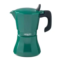 OROLEY - Cafetera Moka Italiana 9 Tazas Aluminio Verde