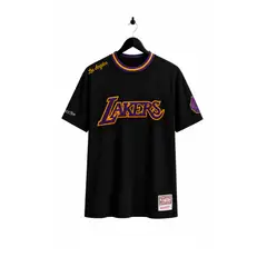 MITCHELL & NESS - NBA Polera Match UP Hombre Los Angeles Lakers Negro