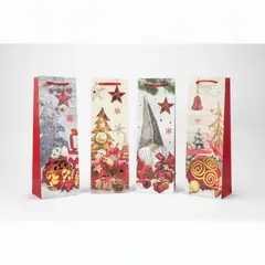 DISPARO - Set 10 Bolsas Regalo Navidad 36cm Vinos Espumantes