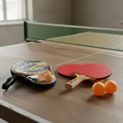GENERICO - Set Ping Pong De Mesa Portatil Con 2 Paletas+2 Pelota+ Bolso