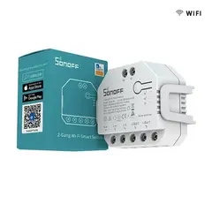 CONTROL - Inteligente WiFi Sonoff DUALR3 para Automatización de Puertas con Monitoreo de Consumo