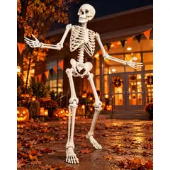 GENERICO - Adorno Esqueleto Decorativo Halloween Articulado 165 cm