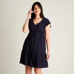 LORENZO DI PONTTI - Vestido Corto Mujer Azul