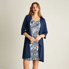 LORENZO DI PONTTI - Vestido Corto Mujer Azul