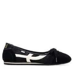 XTI - Zapatilla Ballerina Mujer 145226 Malla Negro