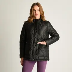 LORENZO DI PONTTI - Chaqueta Eco cuero Quilted Negro