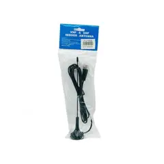 GENERICO - Pack 2 Antena TV Interior 1.5 m VHF UHF con Base