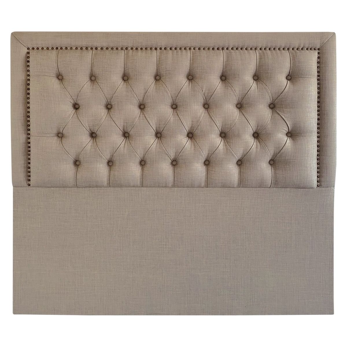 ESPACIO HOGAR - Respaldo Capitoné F-T Lino Beige - Sk