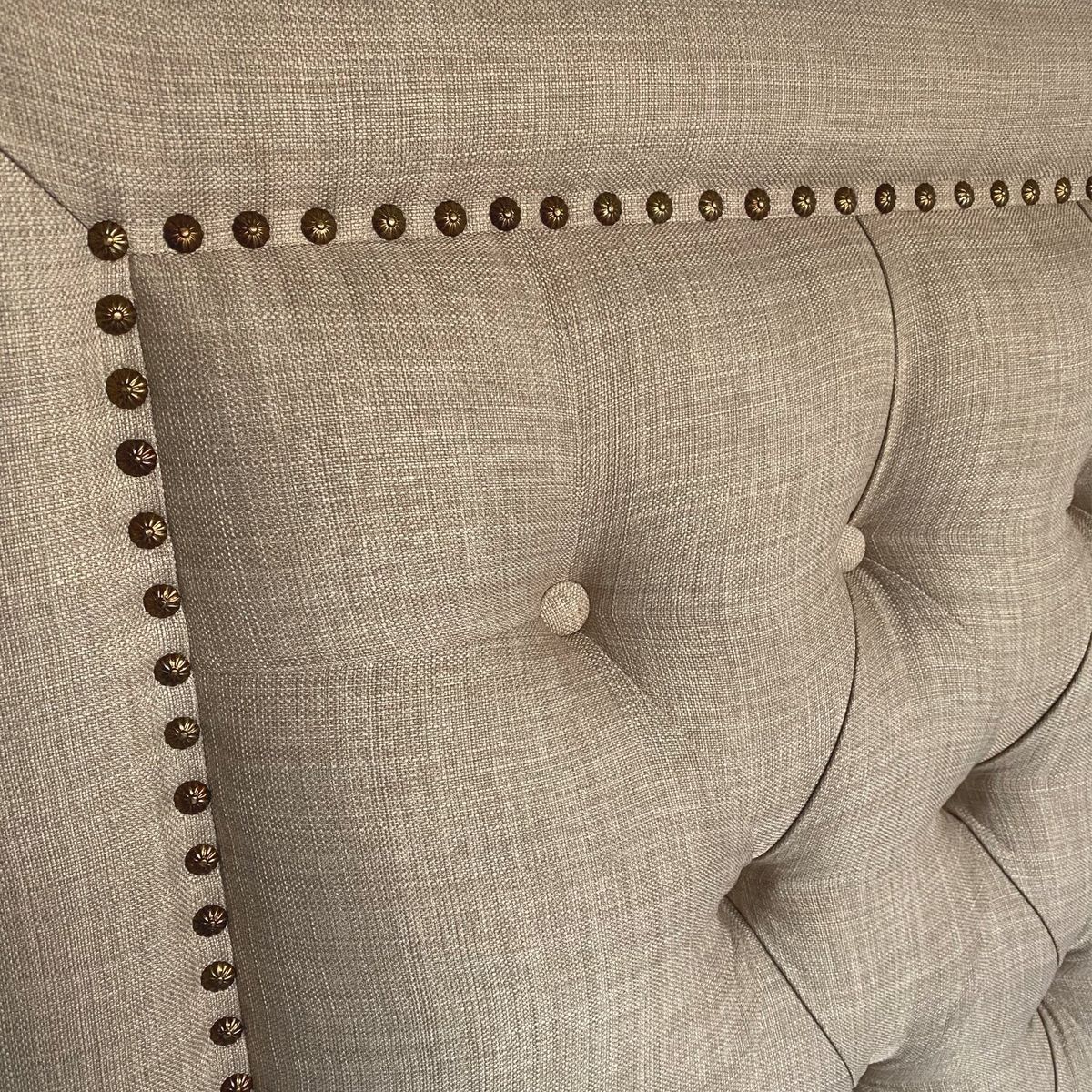 ESPACIO HOGAR - Respaldo Capitoné F-T Lino Beige - Sk