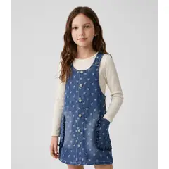 LIMONADA - Vestido sin manga con polera niña L11131270609 denim