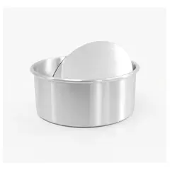 GENERICO - Molde desmontable de aluminio para bizcochos y pan de pascua 8x22 cm