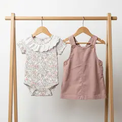 GENERAC - Conjunto De Jardinera Y Body Para Niñas 2 Prendas