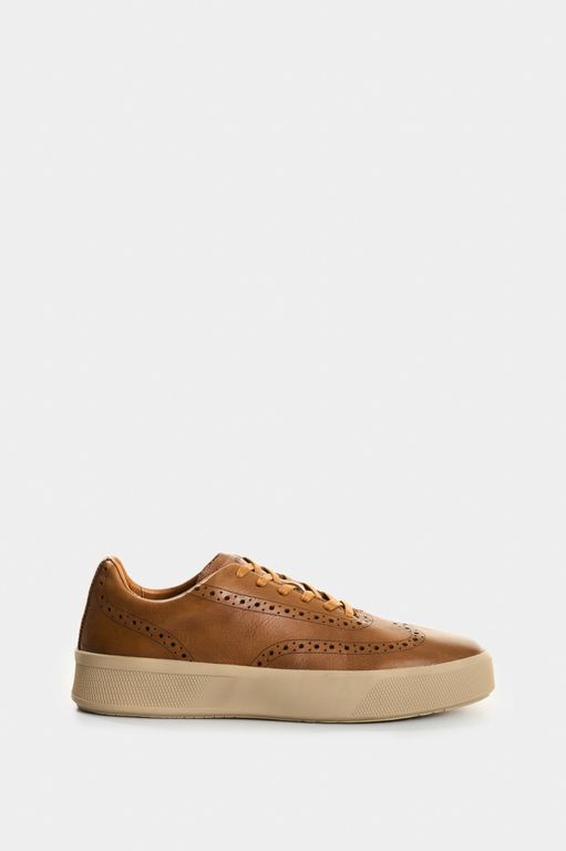 Vélez Zapatos De Cordón De Cuero Para Hombre Ocean Miel