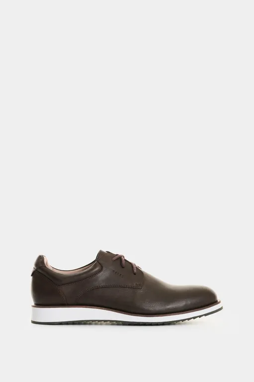 Vélez Zapatos En Cuero Para Hombre Piero 3 Café