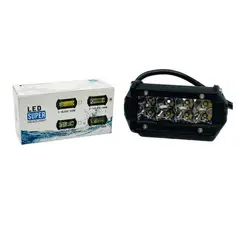 GENERICO - Faro Auxiliar Luz LED para Moto 8 Leds 24 W