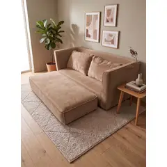 MUEBLES NEW - SOFA CAMA MULTIFUNCIONAL EN FELPA