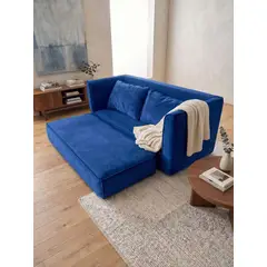 MUEBLES NEW - SOFA CAMA MULTIFUNCIONAL EN FELPA