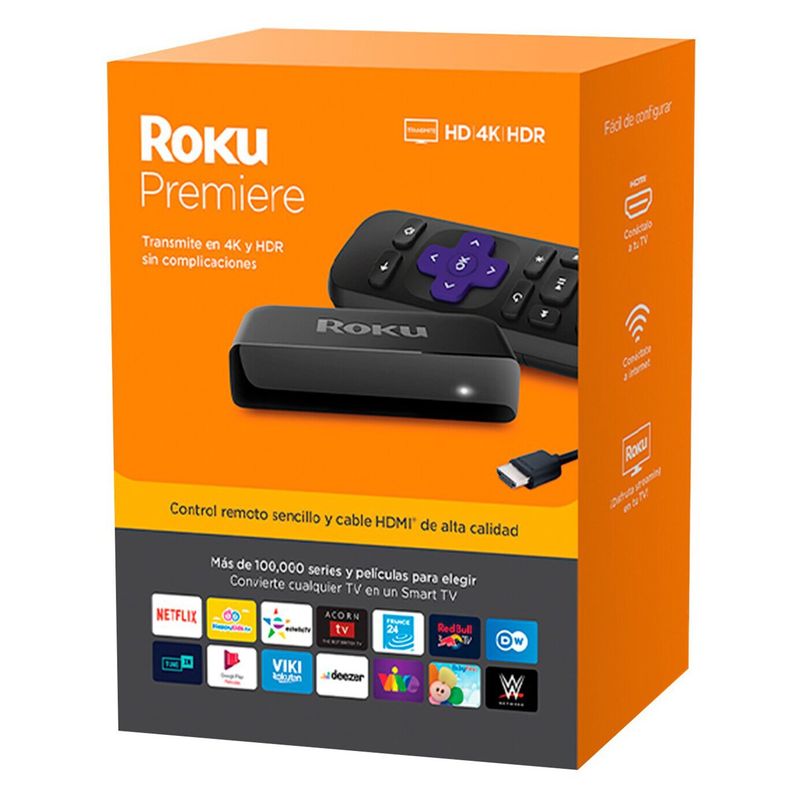 ROKU - Reproductor Roku Premiere 4K Hdr Reacondicionado