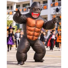 GENERICO - Disfraz Inflable Gorila Gigante Adulto 1,60 a 1,90 m