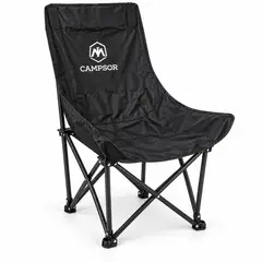 CAMPSOR - Silla Plegable de Respaldo Alto para Camping