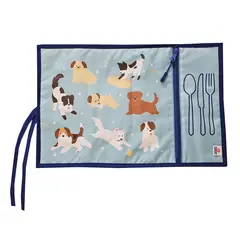 GENERICO - Individual Infantil Con Bolsillo Para Cubiertos Diseño Perros