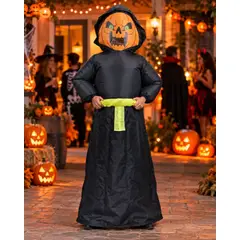 GENERICO - Disfraz Inflable Calabaza de Terror Adulto 1,60 a 1,90 m