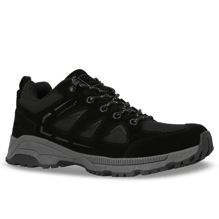 Zapatilla Outdoor Hombre Cuero Bourg Negro