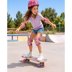 MYLHOGAR - Set Completo de Patineta Infantil con Casco y Protecciones para Niños