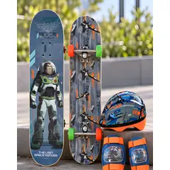 MYLHOGAR - Set Completo de Patineta Infantil con Casco y Protecciones para Niños