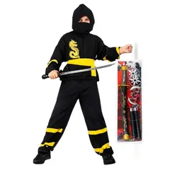 TODODISFRACESCHILE - Disfraz Ninja con Catana y accesorios Deluxe