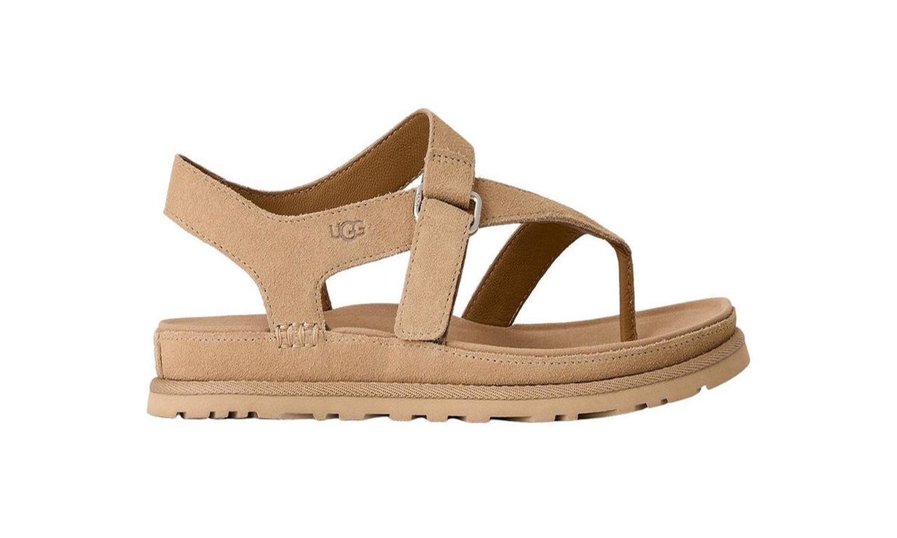 Sandalias Mujer Goldengaze Toe Post Beige