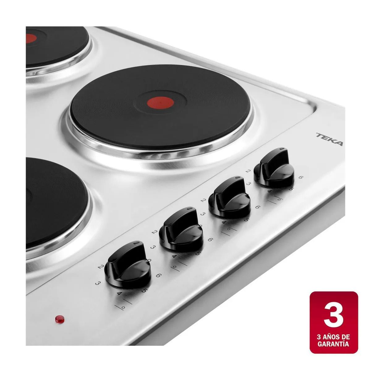 TEKA - Encimera Eléctrica 4 Platos ELP 64000 XFL IX