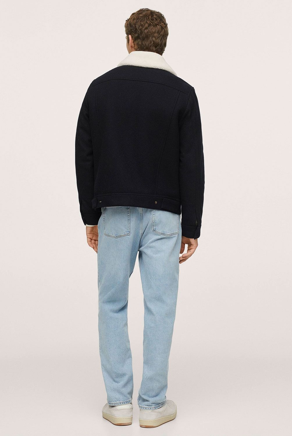 MANGO MAN - Chaqueta Aviador Lana Chiporro Hombre