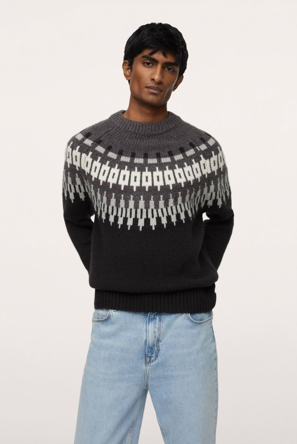 MANGO MAN - Sweater Lana Jacquard Hombre