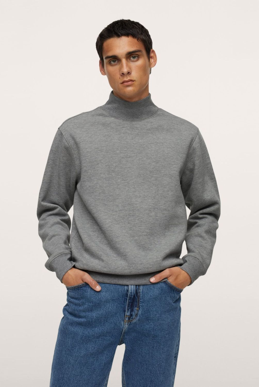 MANGO MAN - Polerón Cuello Alto Hombre