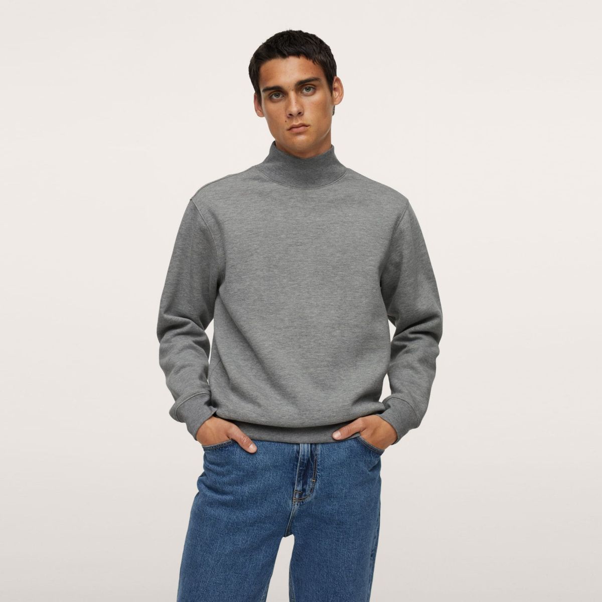 MANGO MAN - Polerón Cuello Alto Hombre