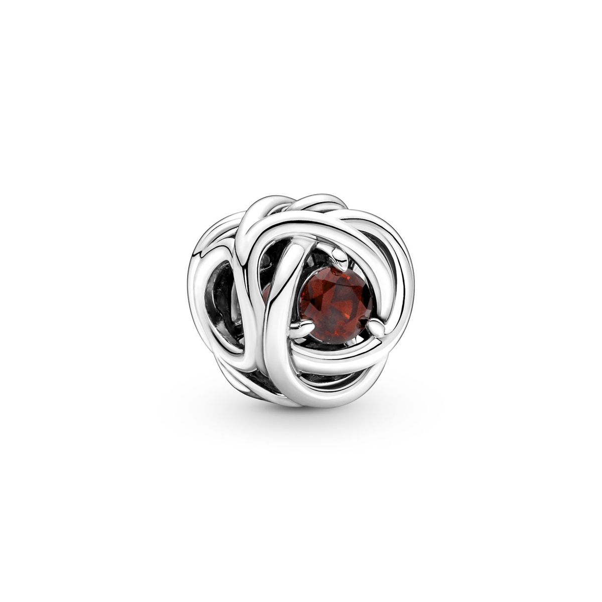 PANDORA - Charm Círculo Eternidad Rojo Mujer Pandora