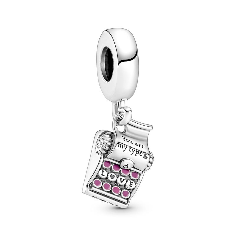 PANDORA - Charm Colgante Máquina De Escribir Mujer Pandora