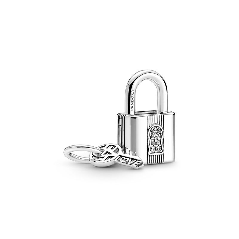 PANDORA - Charm Colgante Candado Y Llave Mujer Pandora