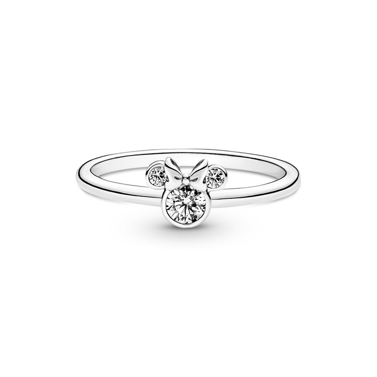 PANDORA - Anillo Cabeza Reluciente Minnie Mouse De Disney De Plata Mujer Pandora