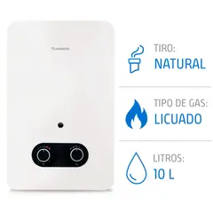 JUNKERS - Calefont 10 Litros Gas Licuado Tiro Natural Ionizado