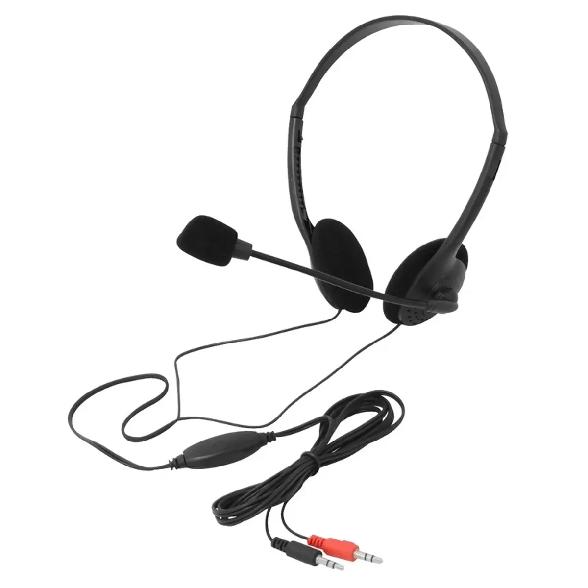 XTECH - XTS-220 XTECH Diadema con Audífonos Estéreo y Micrófono Integrado 2 Conectores 3.5mm Macho