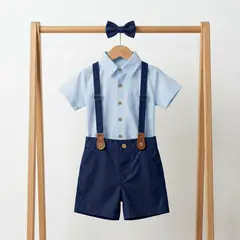 GENERAC - Conjunto De Polera Y Short Con Suspensor + Humita Para Niño