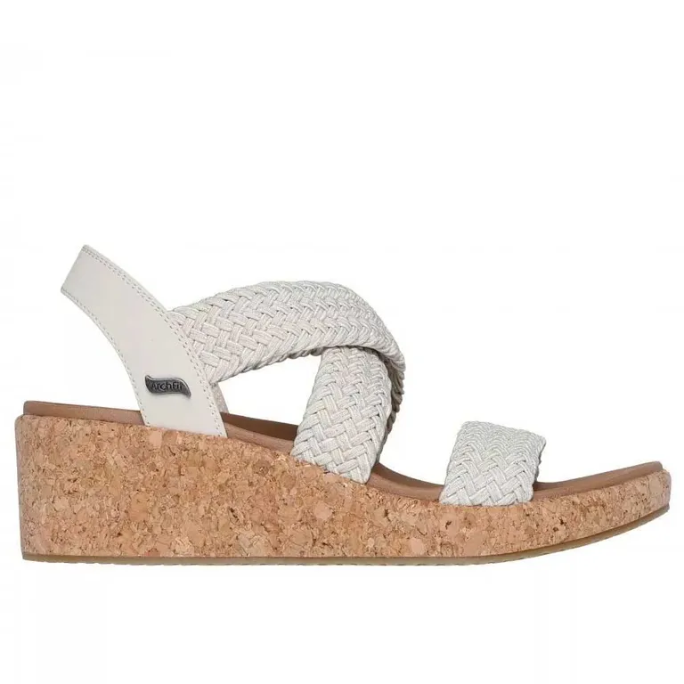 Sandalias Mujer Arch Fit Beverlee Love Sparks Beige