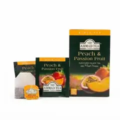 AHMAD TEA - Te Negro Ahmad Peach and Passion Fruit 20 Sachetsssst