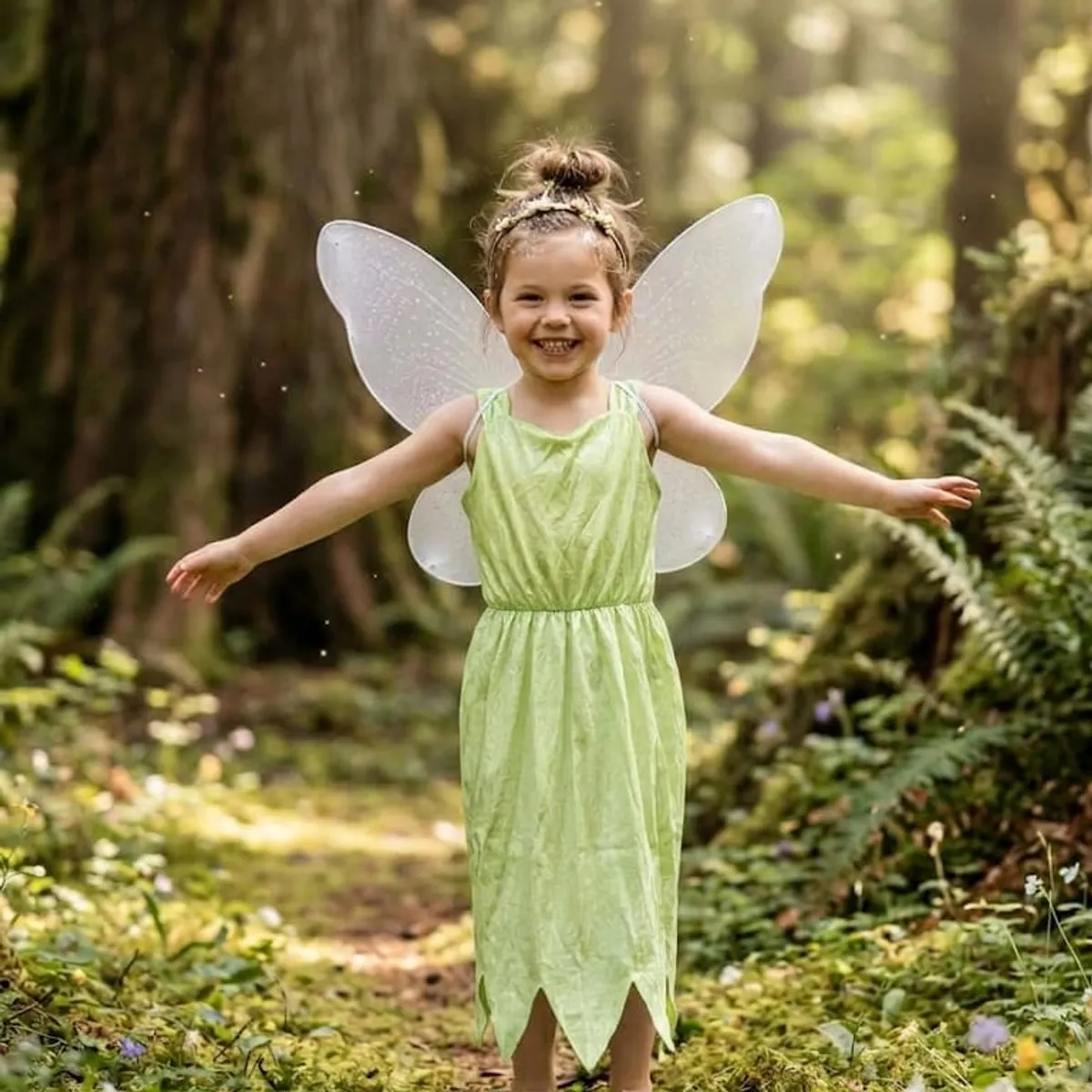 TODODISFRACESCHILE - Disfraz Hada con Alas Deluxe TinkerBell