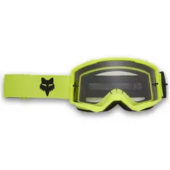 FOX RACING - Antiparra MAIN CORE Amarilla Fluor - Mica Transparente