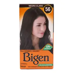BIGEN - Tinte Cabello 56 Negro Claro Sin Amoníaco Permanente