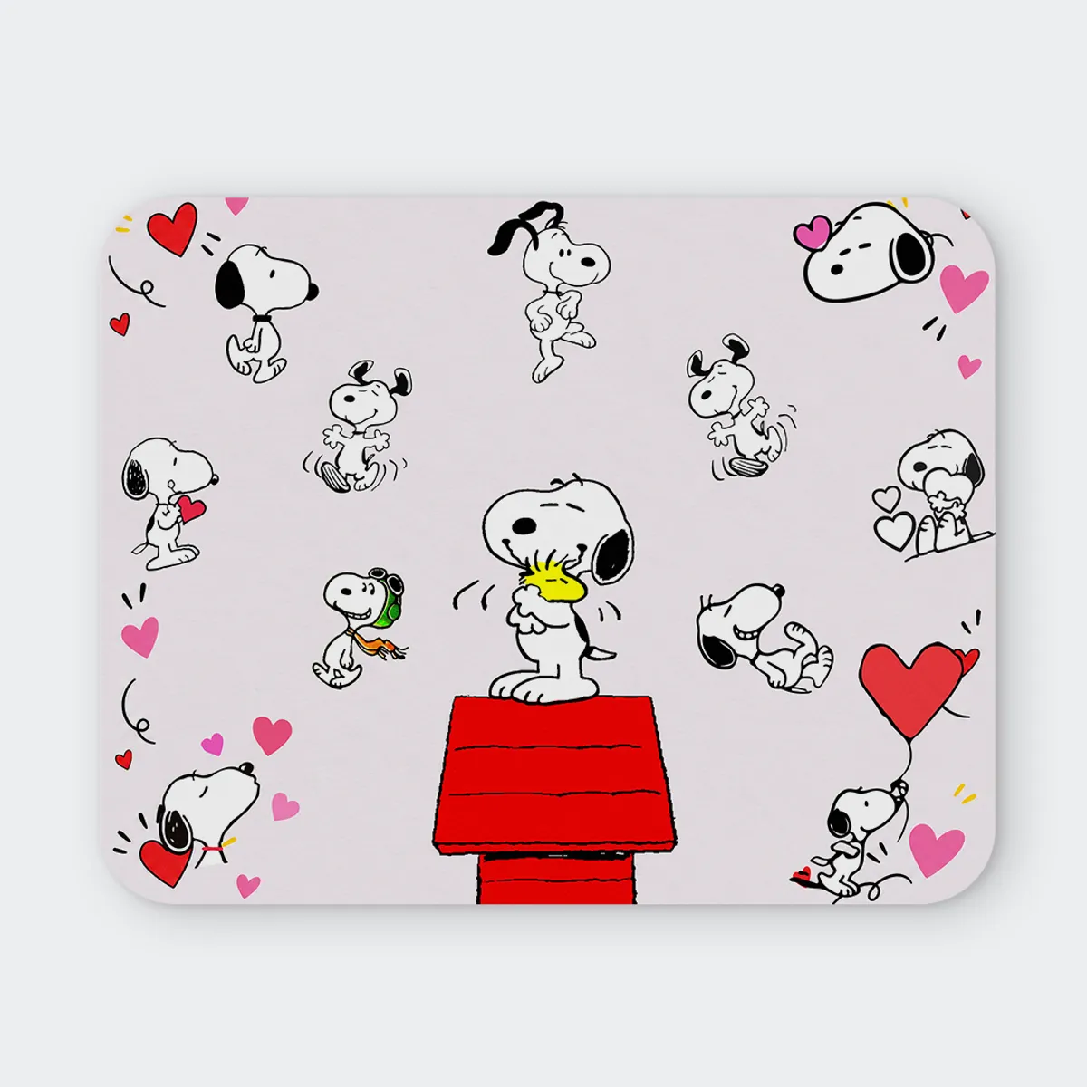 GENERICO Mousepad 20x24 cm - Peanuts Snoopy Corazones | Falabella Chile